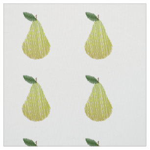 Stiched Pear Design Fabric