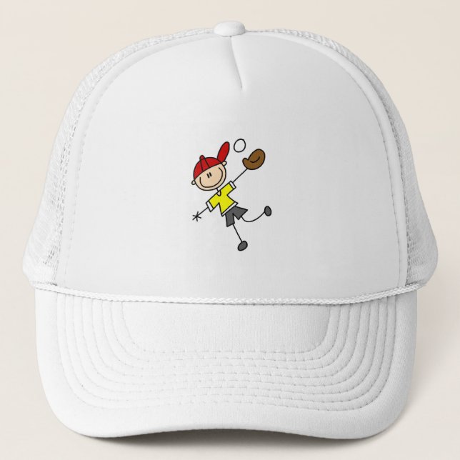 Stick Baseball Player Hat (Front)