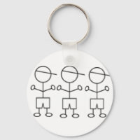 stick boy keychain triplet boys