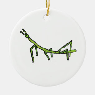 Stick Bug Insect Ceramic Ornament