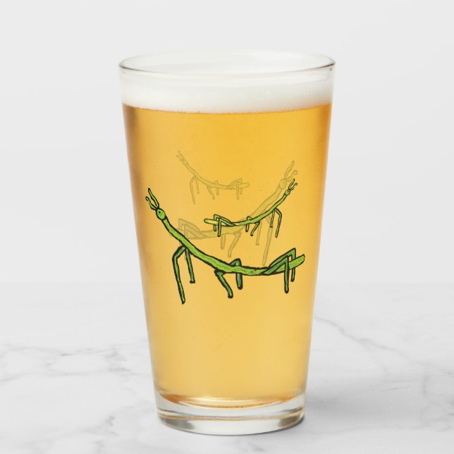 Stick Bug Insect Glass (Front Filled)