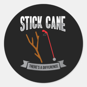 Stick Cane Theres Different - Blindness Awareness Classic Round Sticker