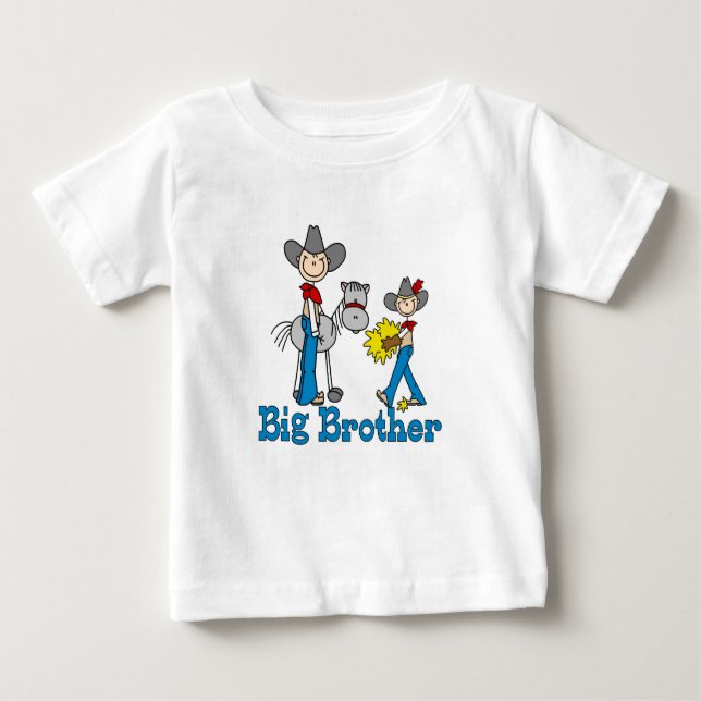 Stick Cowboys Big Brother Baby T-Shirt (Front)