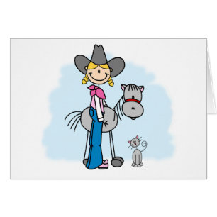 Stick Cowgirl N Horse