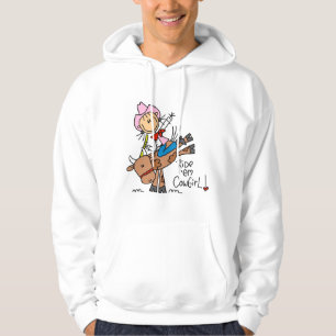 Stick Cowgirl Riding Bull Tshirts and Gifts