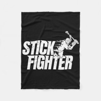 Stick Fighter Mens Lacrosse Shirt For Boys Lacross Fleece Blanket