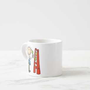 Stick Figure Artist Espresso Cup