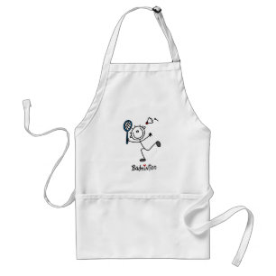 Stick Figure Badminton T-shirts and Gifts Standard Apron