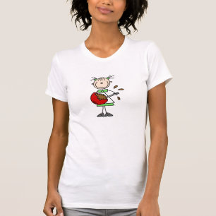 Stick Figure Baker Mixing Batter T-Shirt