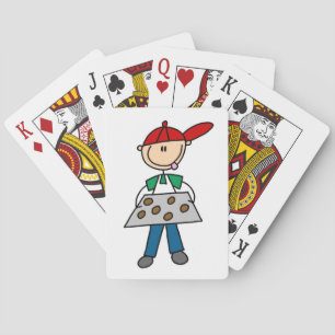 Stick Figure Baking Cookies Playing Cards