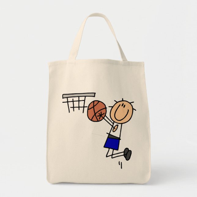 Stick Figure Basketball Sink T-shirs and Gifts Tote Bag (Front)