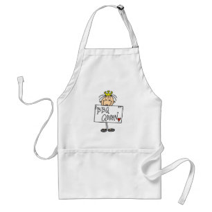 Stick Figure BBQ Queen Standard Apron