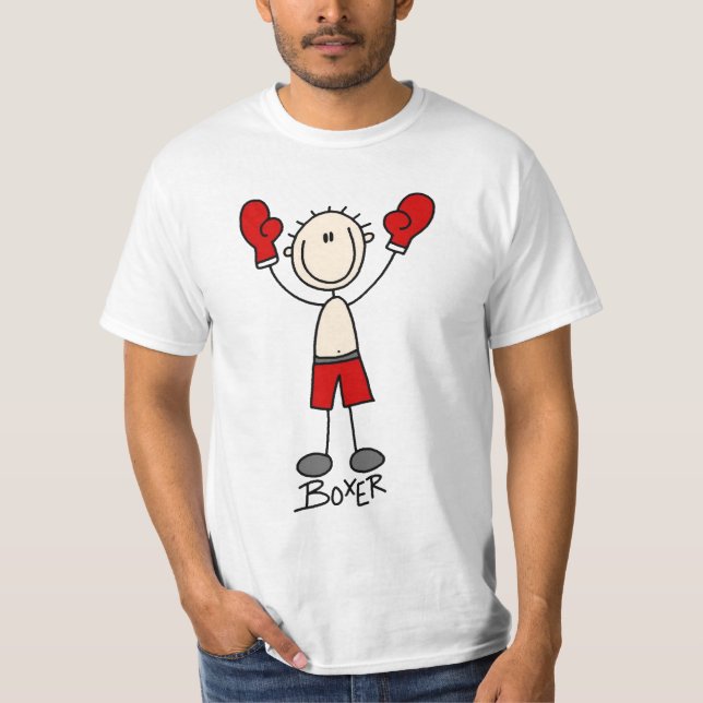 Stick Figure Boxing T-shirts and Gifts (Front)