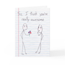 Stick Figure Boy to Boy Valentine