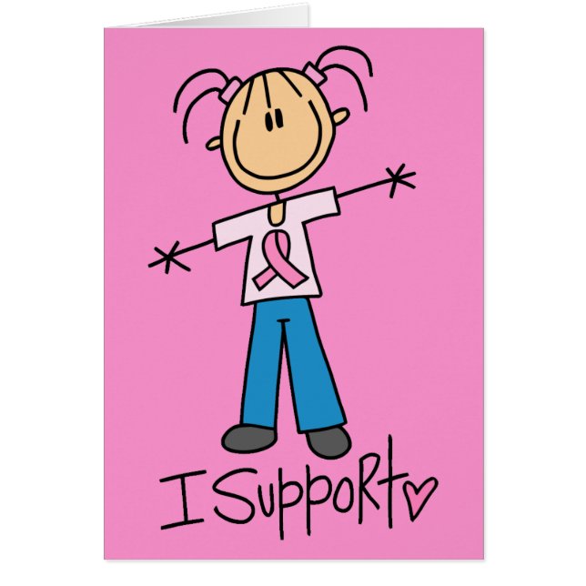 Stick Figure Breast Cancer Support (Front)