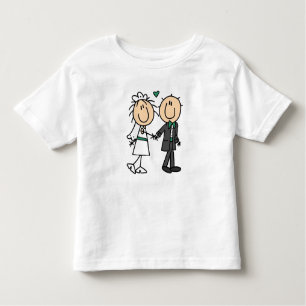 Stick Figure Bride and Groom T-shirts and Gifts