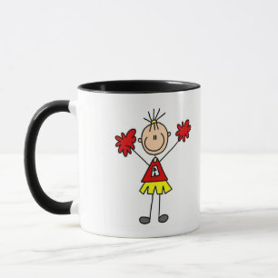 Stick Figure Cheerleader Tshirts and Gifts Mug