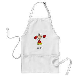 Stick Figure Cheerleader Tshirts and Gifts Standard Apron