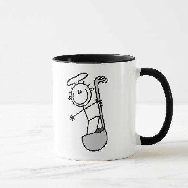 Stick Figure Chef with Ladle Mug (Right)