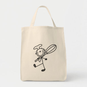 Stick Figure Chef with Whipper Tote Bag