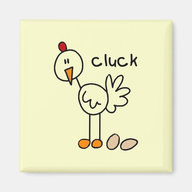 Stick Figure Chicken Tshirts and Gifts Magnet (Front)