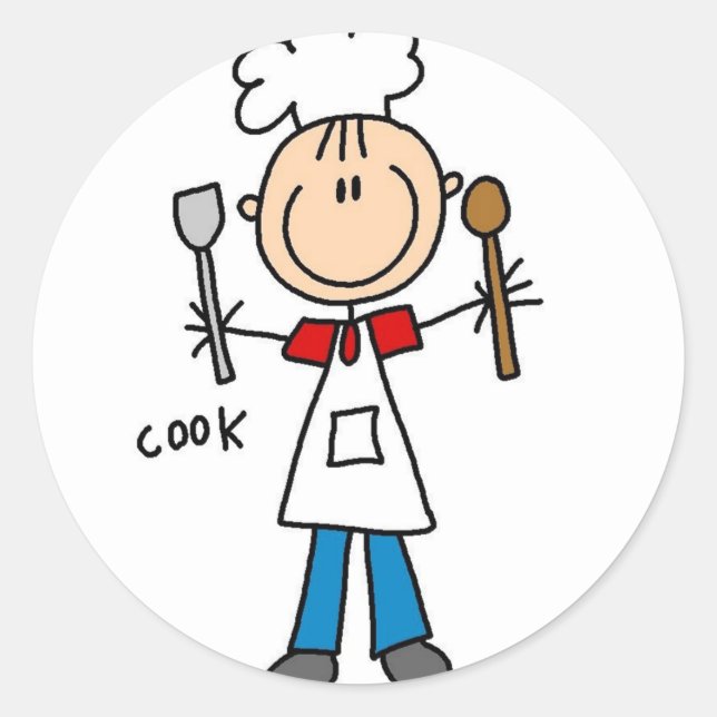 Stick Figure Cook Sticker (Front)