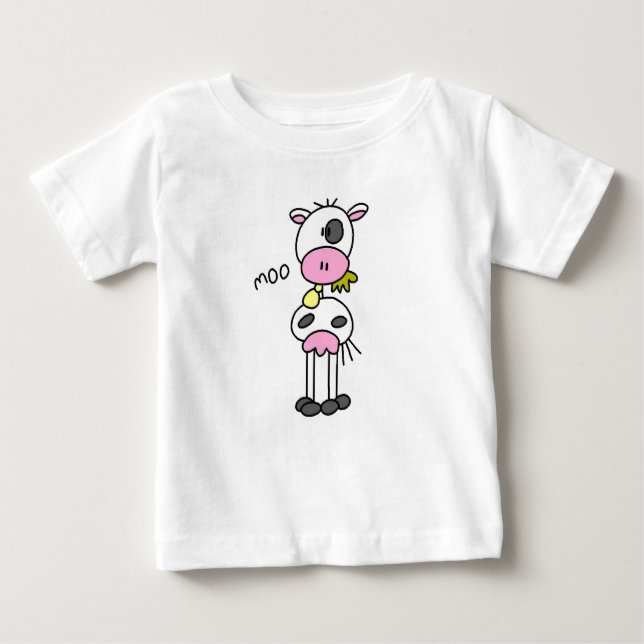 Stick Figure Cow Tshirts and Gifts (Front)