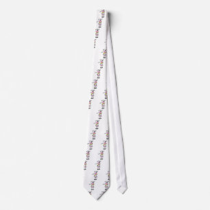 Stick Figure Cow Tshirts and Gifts Tie