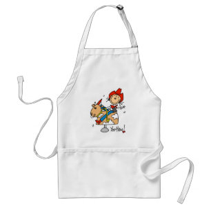 Stick Figure Cowgirl Yee Haw Apron