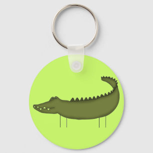 Stick Figure Crocodile tshirts and Gifts Key Ring