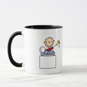 Stick Figure Doing Dishes Tshirts and Gifts Mug