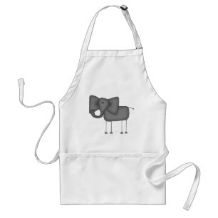 Stick Figure Elephant Tshirts and Gifts Standard Apron