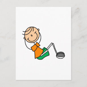 Stick Figure Exercising T-shirts and Gifts Postcard