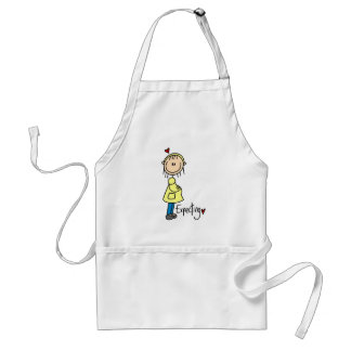 Stick Figure Expecting Baby Standard Apron