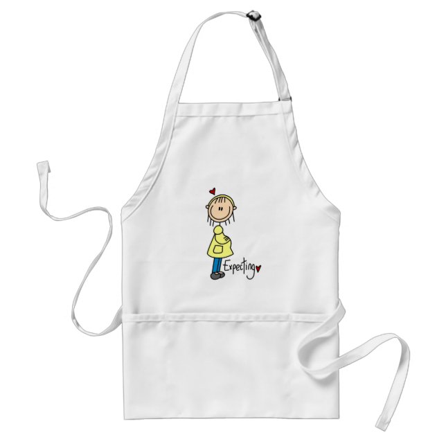 Stick Figure Expecting Baby Standard Apron (Front)