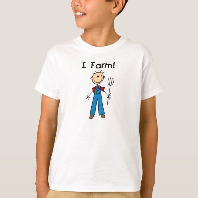 Stick Figure Farmer Tshirts and Gifts (Front)