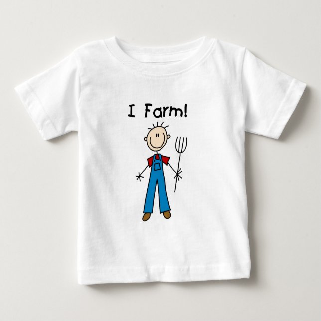 Stick Figure Farmer Tshirts and Gifts (Front)