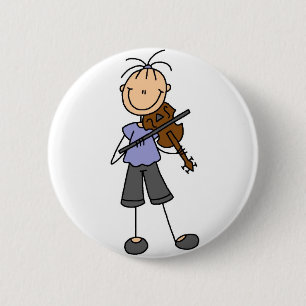 Stick Figure Fiddle Button