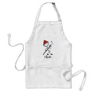 Stick Figure Fireman Standard Apron