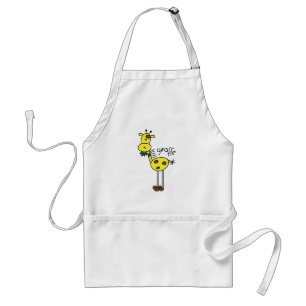 Stick Figure Giraffe T-shirts and Gifts Standard Apron