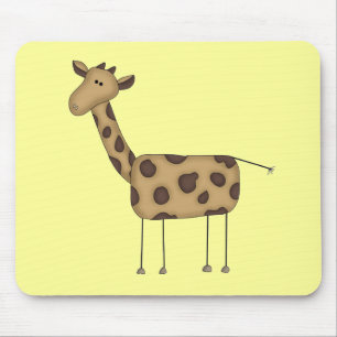Stick Figure Giraffe Tshirts and Gifts Mouse Pad