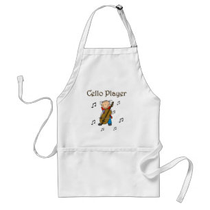 Stick Figure Girl Cello Player T-shirts and Gifts Standard Apron