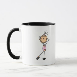 Stick Figure Girl Gymnast Tshirts and Gifts Mug