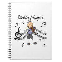 Stick Figure Girl Violin Player T-shirts and Gifts