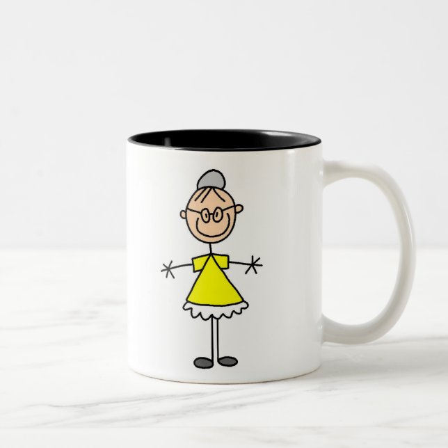 Stick Figure Grandma Mug (Right)