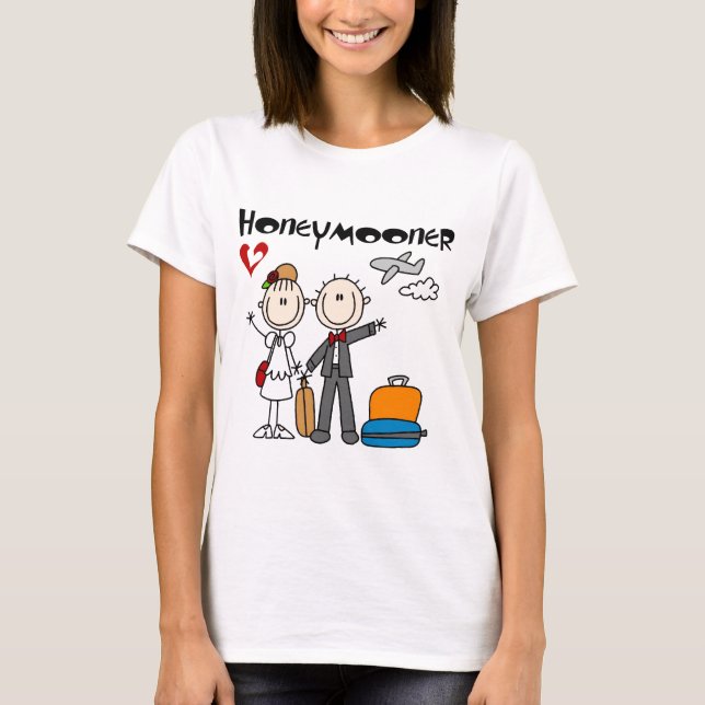 Stick Figure Honeymooner T-shirts and Gifts (Front)