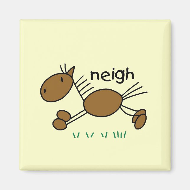Stick Figure Horse Tshirts and Gifts Magnet (Front)