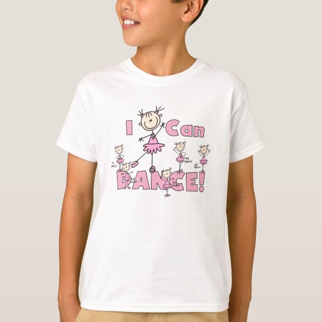 Stick Figure I Can Dance T-shirt (Front)