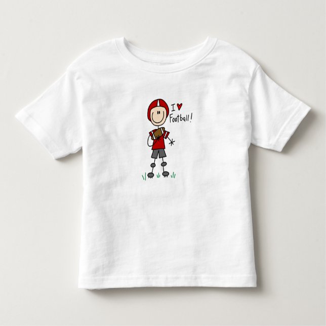 Stick Figure I Love Football T-shirts and Gifts (Front)