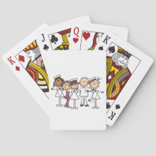 Stick Figure I Play Poker Playing Car - Customised Cards